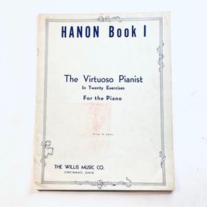 Hanson Book 1 Virtuoso Pianist Twenty Exercises for Piano